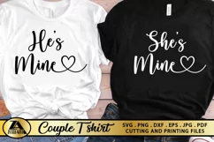 Valentines Day SVG Love Quotes SVG Couple T shirt Designs Product Image 2