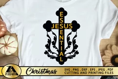 Jesus Essential SVG PNG EPS DXF Jesus SVG Cross SVG Quotes Product Image 1