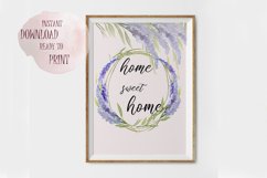 Home sweet Home Poster,Lavander Print, Wallart Product Image 1