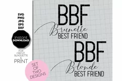 Best Friend SVG, Bestie Tshirt SVG, Soul Sister Gift SVG Product Image 2