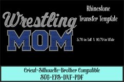 Wrestling Mom Rhinestone SVG Template Product Image 1