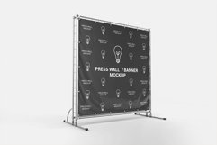 Square Press Wall / Stand Banner Mockup Product Image 3