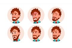Man Avatar People Vector. Icon Placeholder. European Person Product Image 1