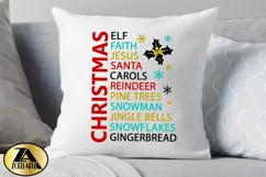 Christmas SVG PNG EPS DXF Christmas Word Art SVG Cut file Product Image 5