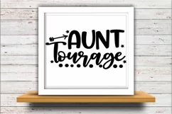 Auntie SVG DXF JPEG Silhouette Cameo Cricut aunt tourage Product Image 2