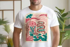 Cowgirl boots SVG Cut file Text Be Wild Cowboy Snake Tshirt Product Image 3