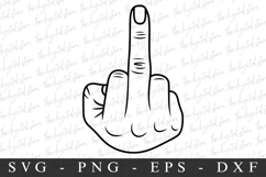 Middle Finger| SVG Cut files | Cricut Product Image 1