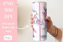 Christmas snowman tumbler PNG bundle | Pink christmas PNG Product Image 7