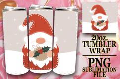 Luminous Sublimation 20oz tumbler wrap, Gnomes Product Image 1