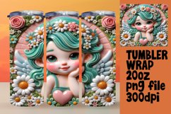 DYNAMIC 20oz Tumbler Template for Personalization , 3D Cupid Product Image 1