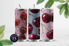 Glitter Coquette Cherry Pattern | Sparkly Glam Texture Paper Product Image 2