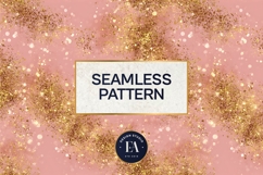 Pink Gold Shimmer Digital Paper, Glitter Texture Product Image 3