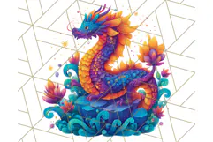 Cute Fantasy Dragon Clipart PNG, Bold Baby Dragon Clip Art Product Image 5