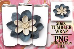 3D Floral Extravaganza Tumbler 20oz Design Product Image 1