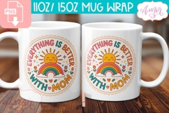 Mom mug wrap PNG, Mother's day mug wrap PNG Product Image 3