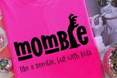 Mombie Retro Halloween PNG | Spooky Season Sublimation DIY Product Image 1