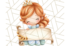 Princess Clipart PNG, Cute Royal Girl Clip Art Product Image 5