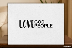 Love God Love People SVG Engraved | Faith SVG Product Image 2