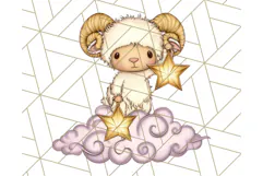 Zodiac Buddies Clipart PNG, Cute Astrology Clip Art Product Image 5
