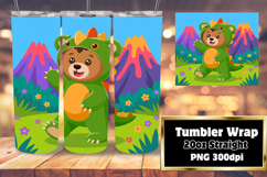 GLAMOROUS 20oz Tumbler Template , Cute Bear Product Image 1