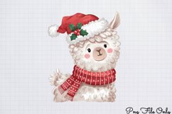 Cute Watercolor Christmas Farm Clipart PNG Product Image 1