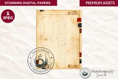 Patriotic Vintage 4th of July Junk Journal digital paper Product Image 1