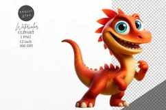 Dinosaur clipart, Dino clipart, Kids sublimation Product Image 1