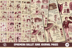 Ephemera Ballet Junk Journal Pages Product Image 1