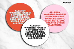 Food Allergy Warning Label Canva Template 6 Product Image 3
