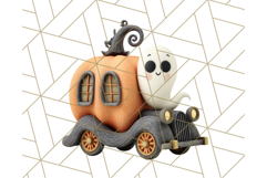 Retro Halloween Clipart Vintage PNG Graphics, 50s Holiday Product Image 5