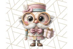 Playful Pink Nutcracker PNG, Pastel Christmas Clipart Product Image 5