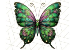 Metallic Butterfly Clipart PNG Clipart, Vibrant Butterfly Product Image 5