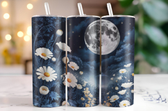 Halloween Moon Tumbler Wrap | Sublimation | Tumblers Product Image 1