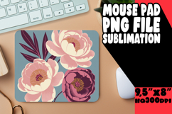 Joyful MOUSE PAD PNG Art, Flowers Product Image 1