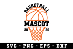 Basketball Mascot Svg |Basketball SVG Cut files | Cricut Product Image 1