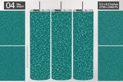 Teal Glitter Tumbler Wrap| Tumbler Sublimation Product Image 1