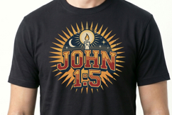 John 1:5- T-shirt Design Product Image 2