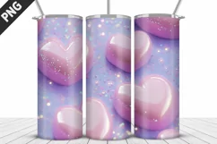 Valentines Love Skinny Tumbler PNG Wrap| Valentines Tumbler Product Image 2