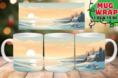Christmas Winter Radiance MUG Wrap 11oz 15oz Product Image 1