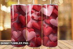3D Valentine's Day Tumbler Design | Tumbler Sublimation Product Image 1