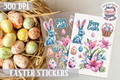 Spring sticker Sheet Easter Props Flowers Eggs Bunny Happy Product Image 1