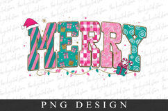 Merry Clipart PNG | Christmas Png Product Image 1