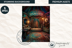 Horrific Carnival Backdrop Creepy Circus Halloween Product Image 1