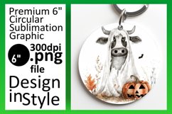 Cute Funny Cow Round Design for Autumn Product Image 1