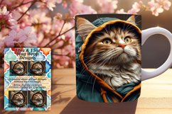 Amusing Cat Humor Sublimation Mug Wrap - 11oz/15oz Product Image 1