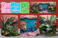 Sublimation Mug Wrap - Spring 3D Animals Product Image 1