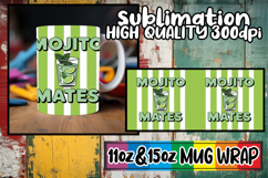 Pure elegance sublimation 11oz 15oz mug wrap, Retro Food Product Image 1