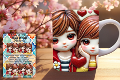 Gorgeous Png Mug Wrap Design 15oz , 3D Characters Product Image 1