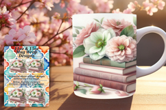 Joyful 15oz Mug Wrap Png Design , Books Product Image 1