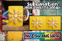 Festive Snowflake Mug Design Product Image 1